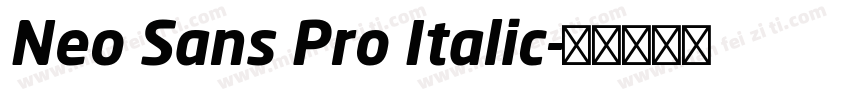 Neo Sans Pro Italic字体转换
